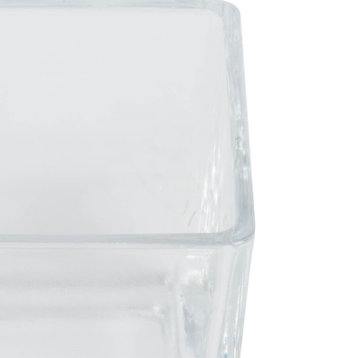 3" Clear Cube Glass Container Set/4