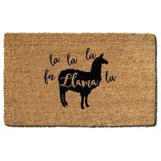 Handmade Holiday Llama Doormat Farmhouse Doormats By Coastal