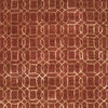 Transitional Gradation Pattern Red /Orange Wool/Silk Tufted Rug - BQ04, 3.6x5.6