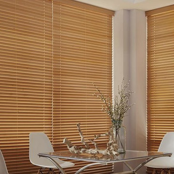 WOOD BLINDS - Lafayette Heartlands Wood Blinds - Dining Room
