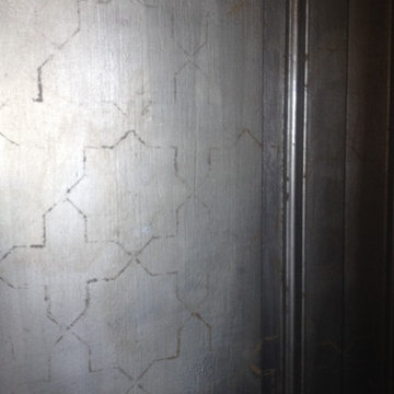 Powder room murals