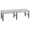 2021-56KD, Solid Pine Upholstered Dining Bench