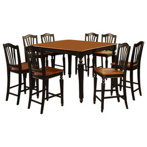9 Piece Counter Height Table Set Square Counter Height Table8 Stools Contemporary Dining Sets By Bisonoffice Houzz