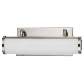 Cal Lighting LA-8604-S 1 Light 13"W Integrated LED Bath Bar - Brushed Steel