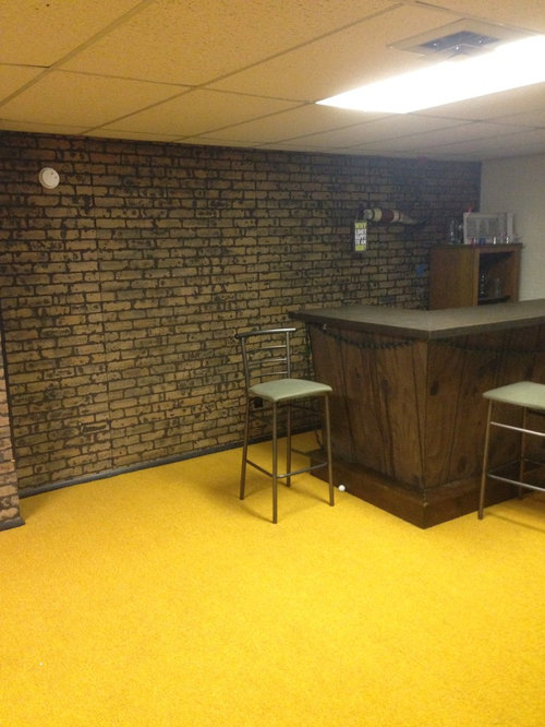 What To Do With The Basement Walls Brick Paneling - Paneling A Basement Wall