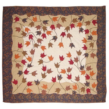 Autumn Leaves Quilt Twin 65"X85"