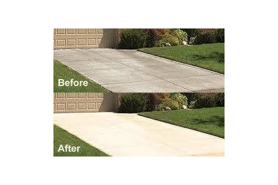 Concrete driveway sealing/staining