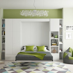 Bellezza T - Queen Wall Bed with Table - Murphy Beds