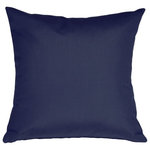 Pillow Decor Ltd. - Pillow Decor, Sunbrella Navy Blue Outdoor Pillow, 20"x20" - The perfect pillows to go with the pool! Canvas Navy Blue by Sunbrella,