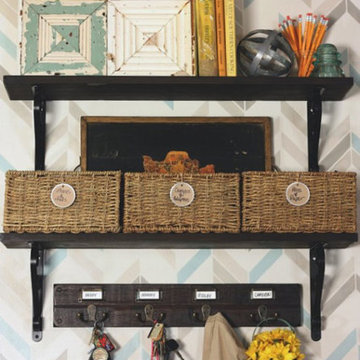 Herringbone Shuffle Stencil Projects
