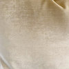 Cream Velvet Decorative Pillow Cover 24"x24", 24"x24" With Insert