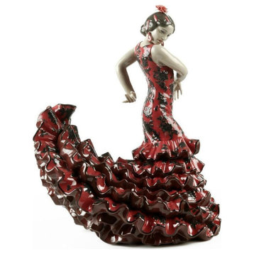 Lladro Flamenco Flair Red Figurine 01008765