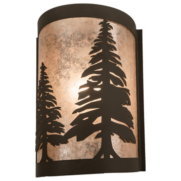 8 Wide Tall Pines Right Wall Sconce