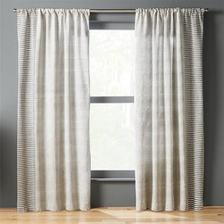 block printed stripe curtain panel | CB2 - Baby And Kids