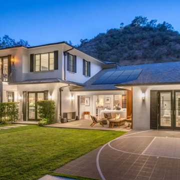 Elegant Gated Estate With Solar Panels