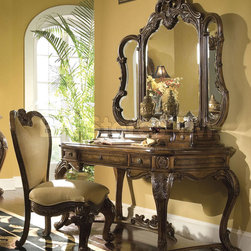 Palais Royale Vanity Writing Desk Set by Michael Amini - Furniture