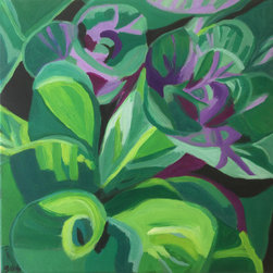 Cabbages by Sarah Simpson - Paintings