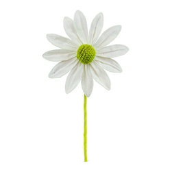 Shea's Wildflower - 14" White Cone Flower - Wreaths And Garlands