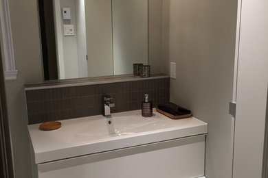 Inspiration for a contemporary bathroom remodel in Other