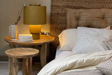 Design ideas for a scandi bedroom in Other.