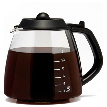 12 Cup Millennium Style Coffee Pot, Black