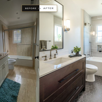 Bathroom Before & After • Atelier Noël