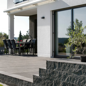 Moderne Zufahrt Terrasse