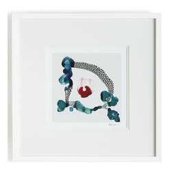 Blue/Red "She's Glowing" Giclee - Artwork