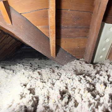 Attic Upgrade with cellulose insulation
