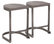 Lumisource Demi Counter Stool, Antique and Espresso Wood, Set of 2