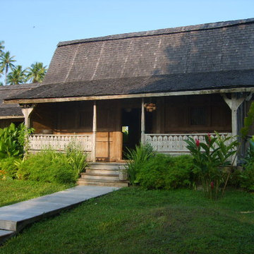 Maisons en vieux teck indonésien