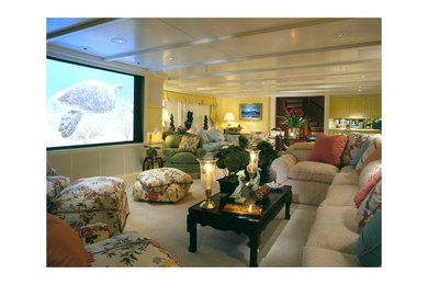 Example of a classic home theater design in Denver