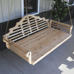 Cedar Marlboro Single Mattress Swing Bed - Patio Furniture And Outdoor Furniture