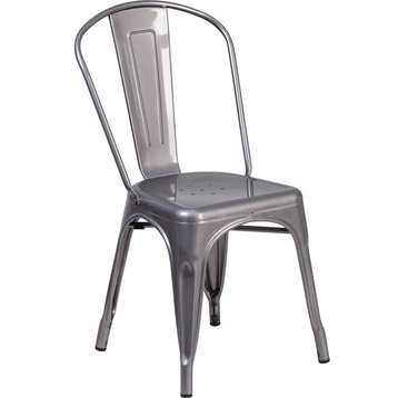 Clear Metal Indoor Chair