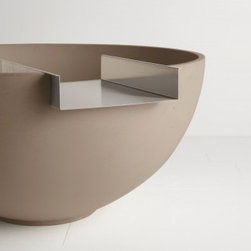 Solus Decor Scupper Water Feature Available in a Range of Colours - Outdoor Fountains And Ponds