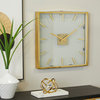 Glam Gold Stainless Steel Metal Wall Clock 562638