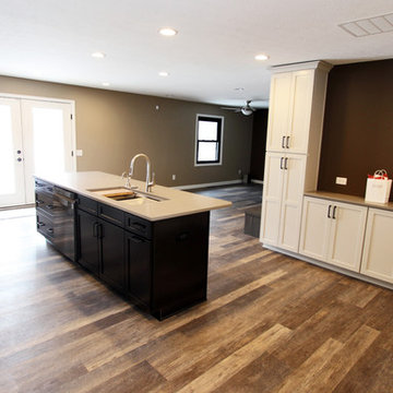 Waypoint Painted Harbor Cabinets and Lenova