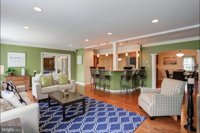 Transitional living room photo in Other