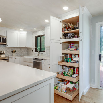 Shaker White Kitchen With Quartz