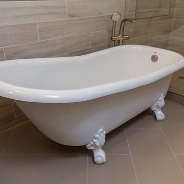 Morgan Hill Master Bathroom with Clawfoot Tub