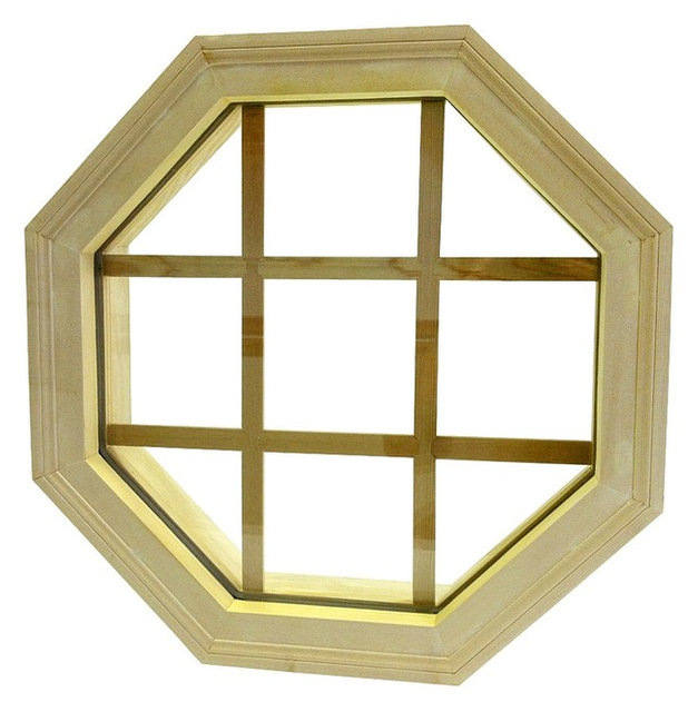 Wood Mitered Octagon Window Traditional Windows by AWSCO