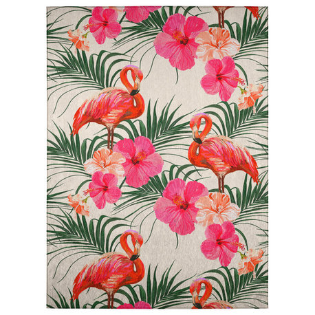 Indoor/Outdoor Montero AMO42 Pink Washable 8' x 10' Rug