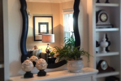 Inspiration for a timeless living room remodel in Other