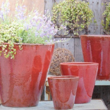 The Big Earth Pottery Collection: Tall Cylindrical Planter