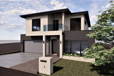 Double storey house design proposal.