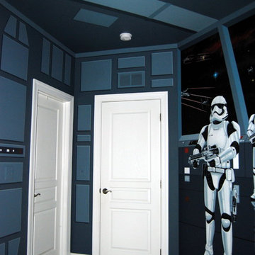 Star Wars: The Force Awakens Murals in a bedroom by Tom Taylor of Mural Art LLC