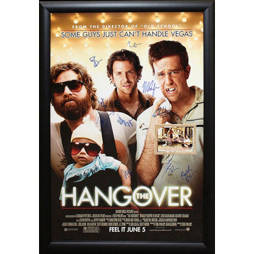 Hangover Signed Movie Poster, Custom Frame