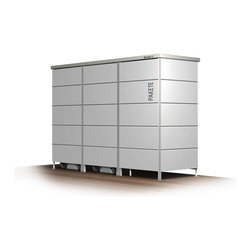 M&uuml;lltonnenbox mit Paketannahme - Outdoor Products