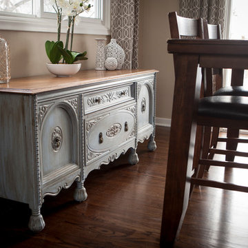 A Distressed finish for an Antique Sideboard/ Buffet