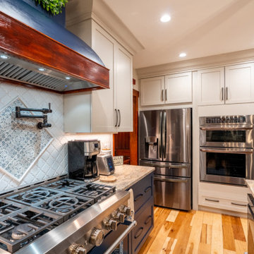 Agreeable Gray and Brizio Blue Kitchen